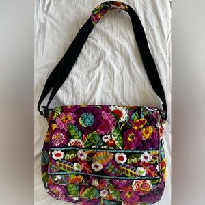 Vera Bradley Va Va Bloom quilted messenger crossbody adjustable strap retired